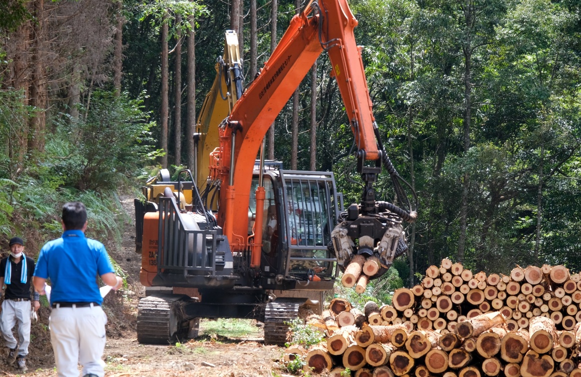 手間いらずの自動造材、プロセッサ①